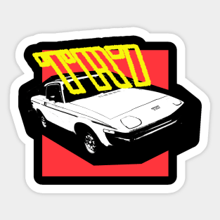Triumph TR7 classic car bold retro Sticker